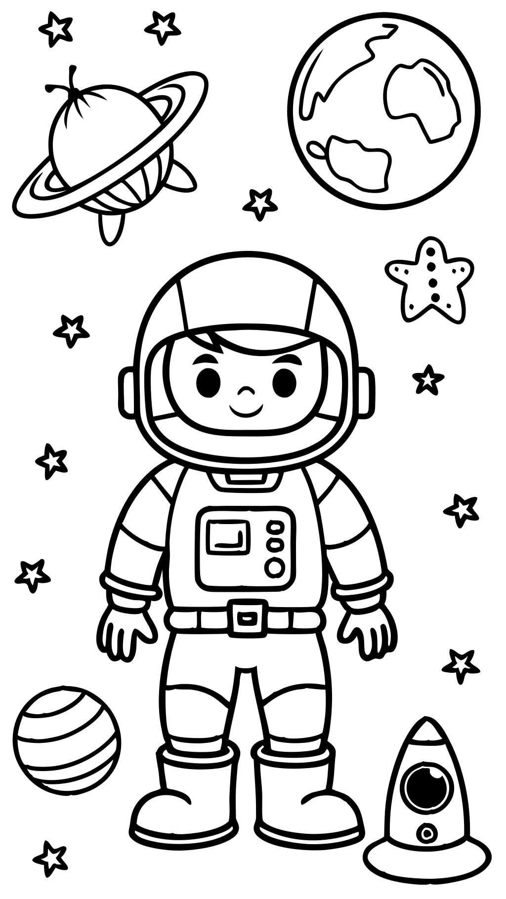 astronaut coloring pages printable